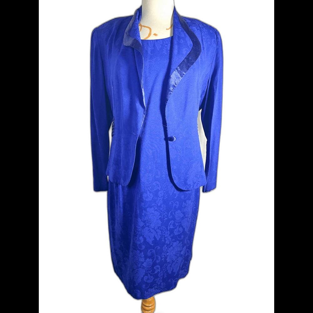 Miss Dorby Dress Suit Size 14 Vintage 80's Boss Lady Corporate Chic Suit